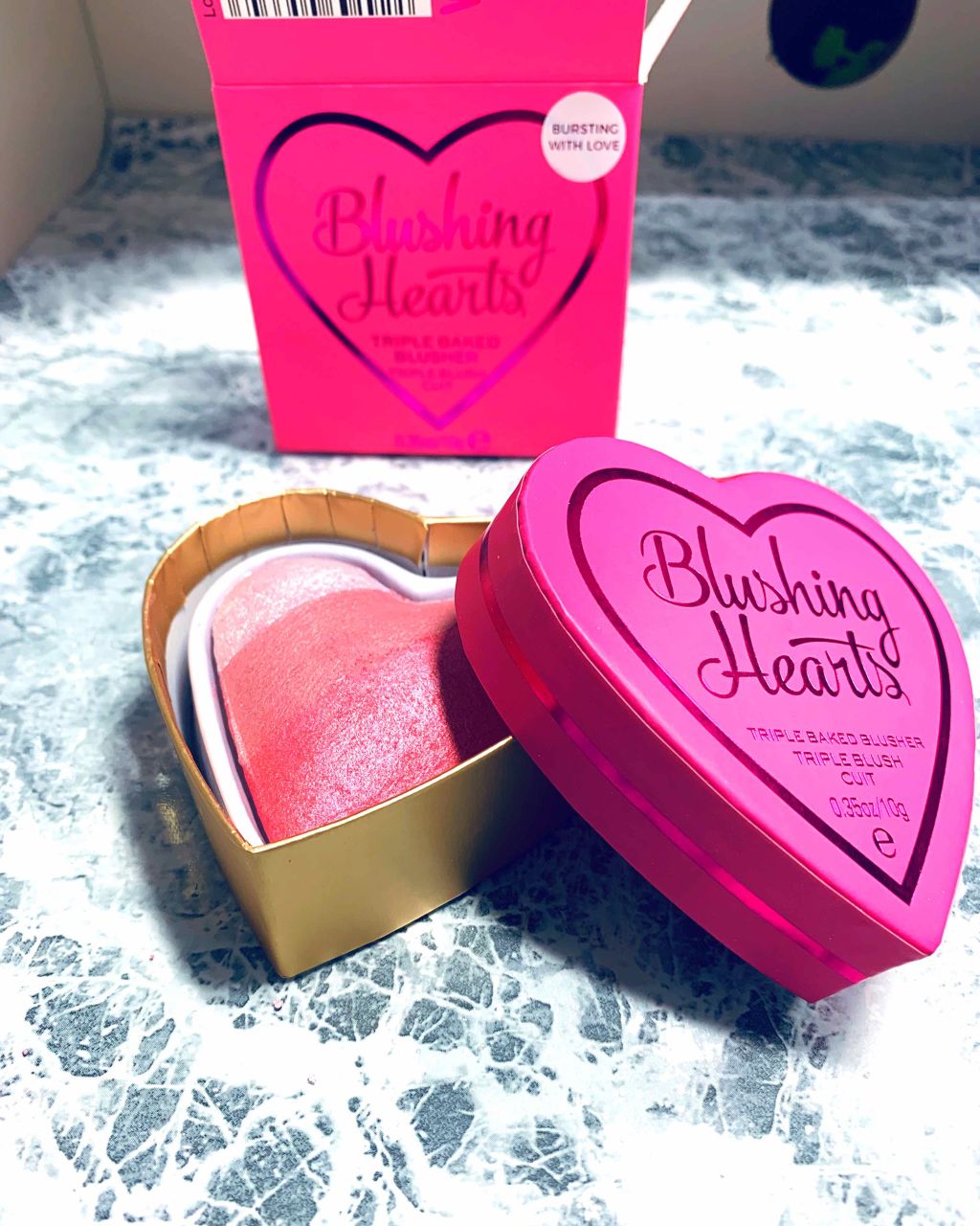 ブラッシング ハート/MAKEUP REVOLUTION/パウダーチークを使ったクチコミ（1枚目）