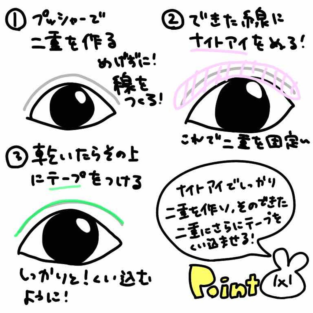 ナイトアイボーテ/StreeTrend/二重まぶた用アイテムを使ったクチコミ（3枚目）