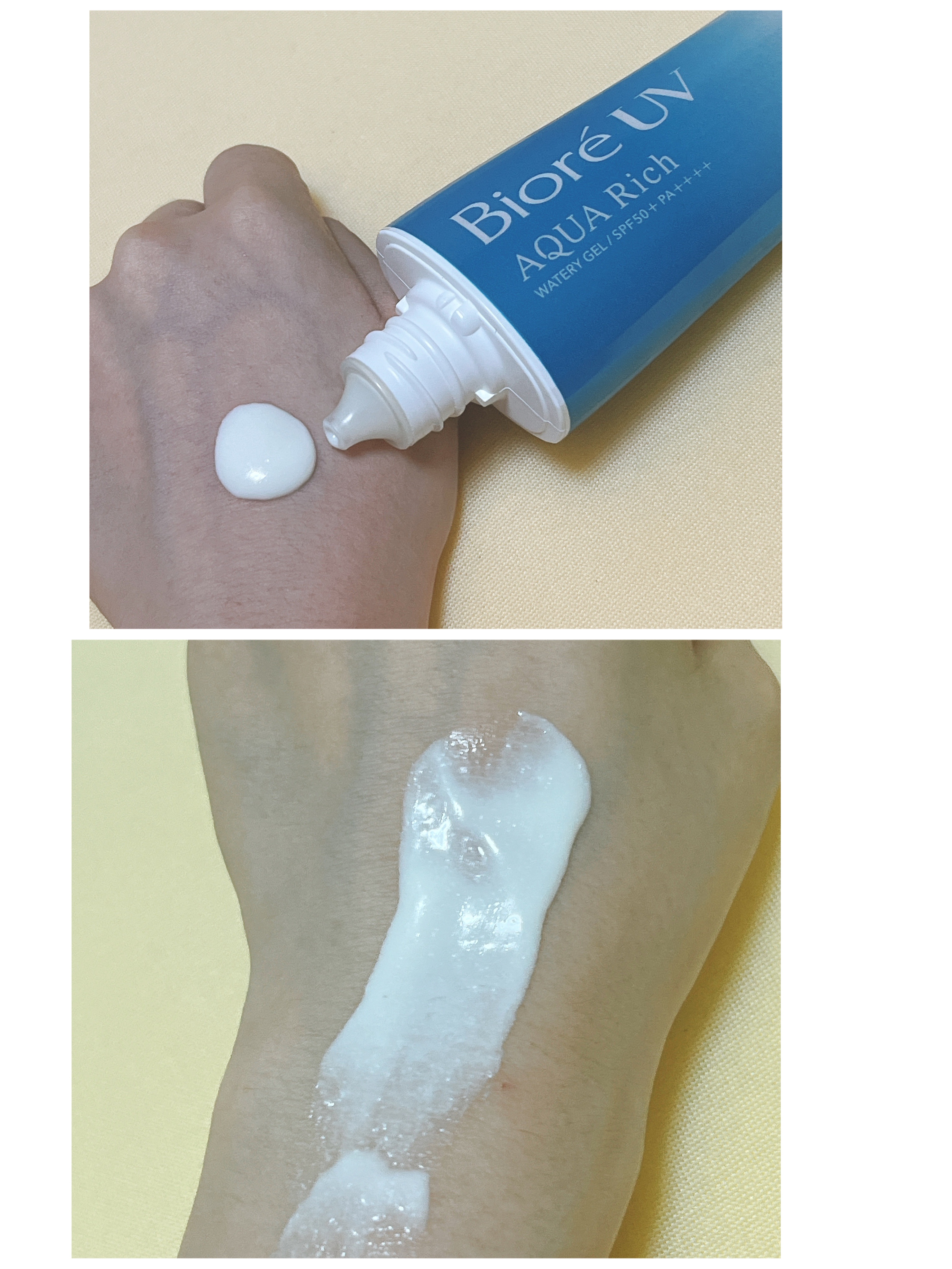 ビオレUV アクアリッチ ウォータリージェル/ビオレ/日焼け止めジェルを使ったクチコミ（3枚目）