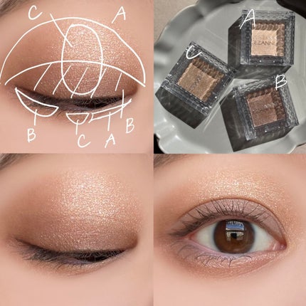 シングルカラーアイシャドウ/CEZANNE/単色アイシャドウを使ったクチコミ(4枚目)