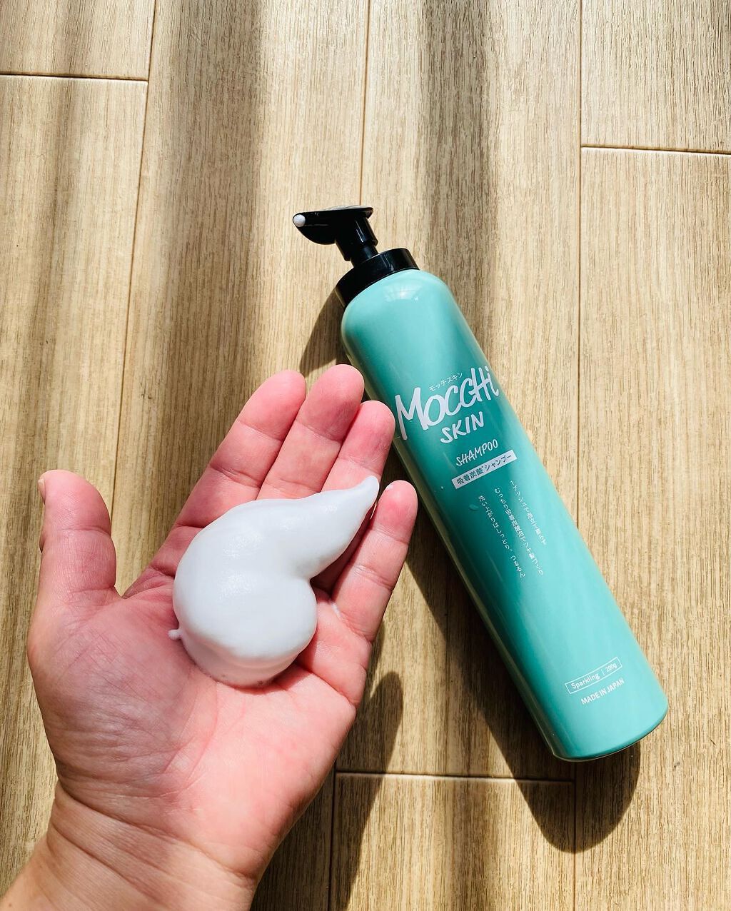 吸着スパークリングシャンプー /MoccHi SKIN/市販シャンプーを使ったクチコミ（2枚目）