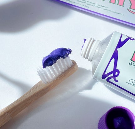 ホワイトパープル歯みがき ピーチフローラルミントの香り/EUTHYMOL/歯磨き粉を使ったクチコミ(3枚目)