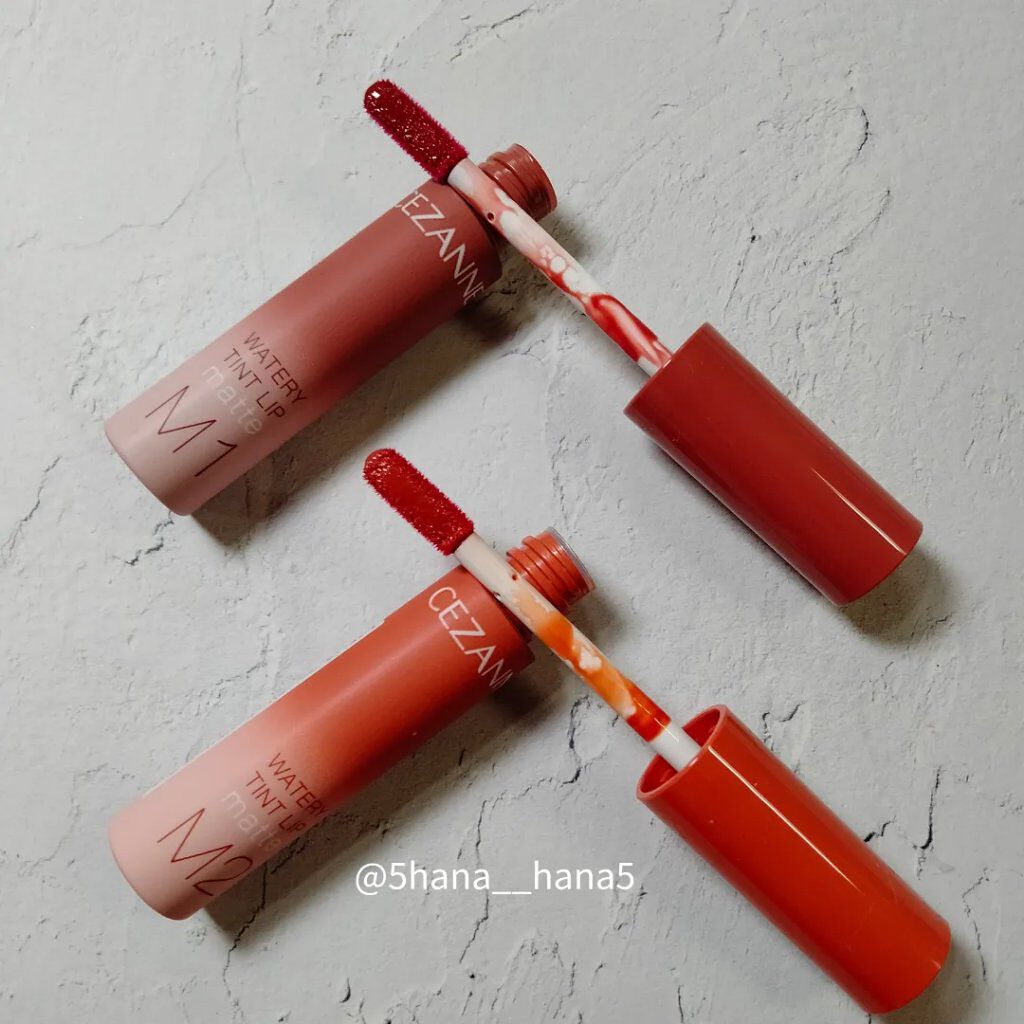 ウォータリーティントリップ マット/CEZANNE/リップティントを使ったクチコミ（2枚目）