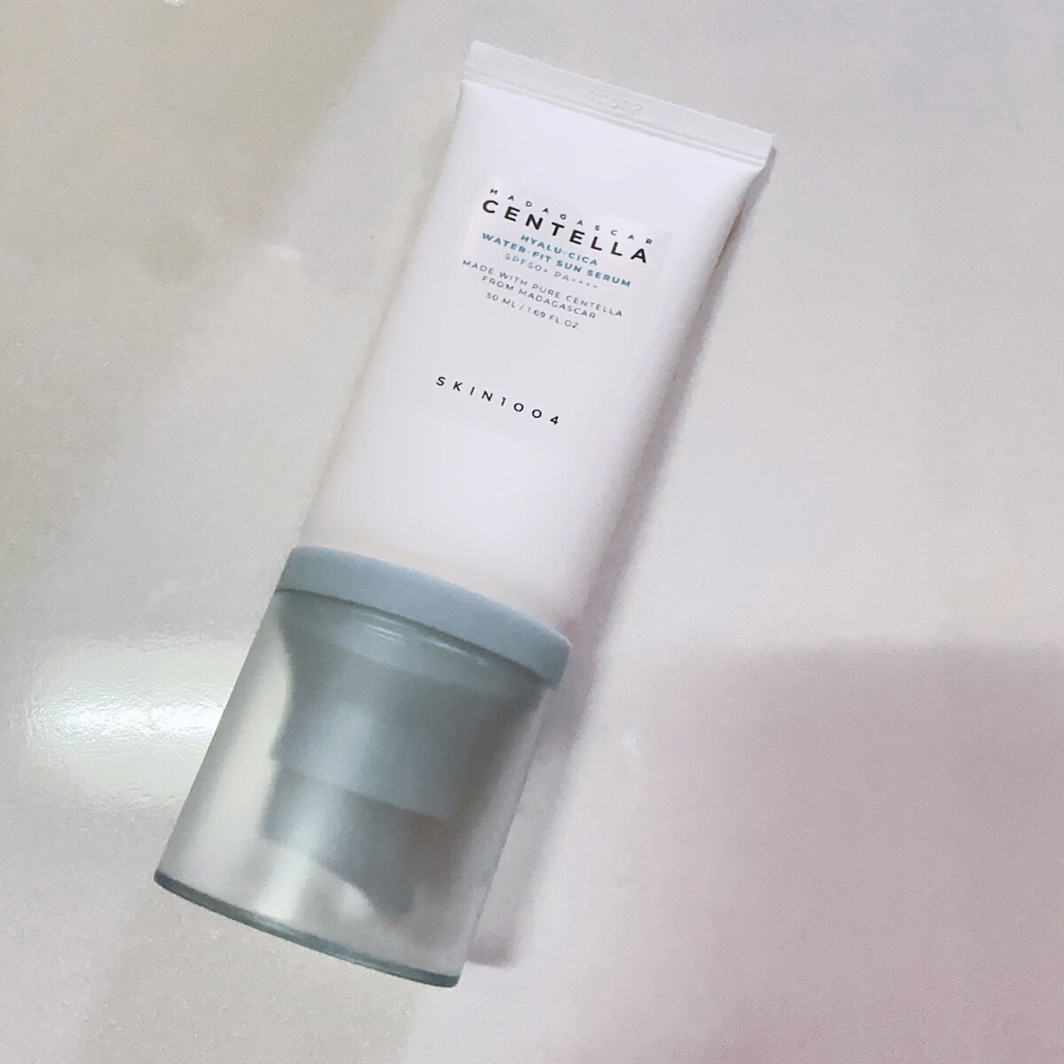 ヒアルーシカ ウォーターフィット サンセラム/SKIN1004/日焼け止めローションを使ったクチコミ（2枚目）