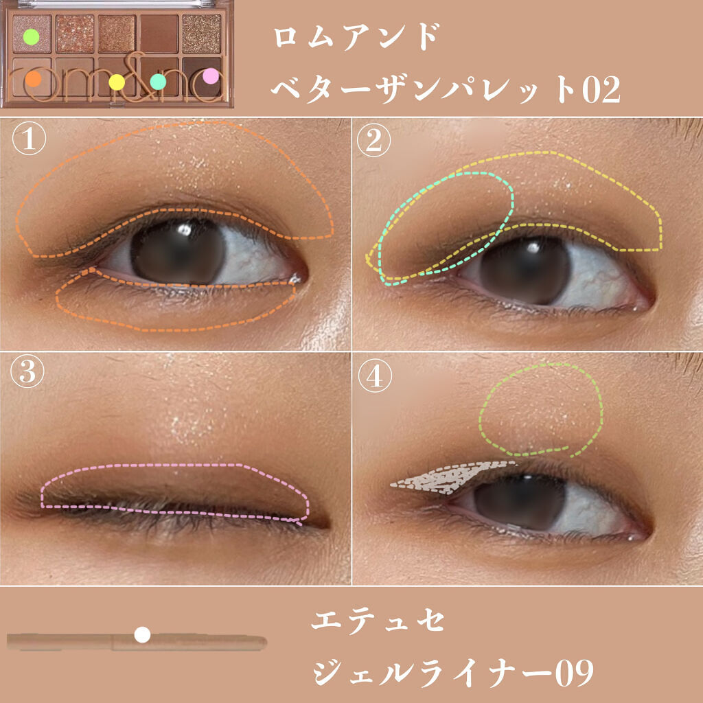 エテュセ ラスティング ジェルライナー/ettusais/ジェルアイライナーを使ったクチコミ（2枚目）