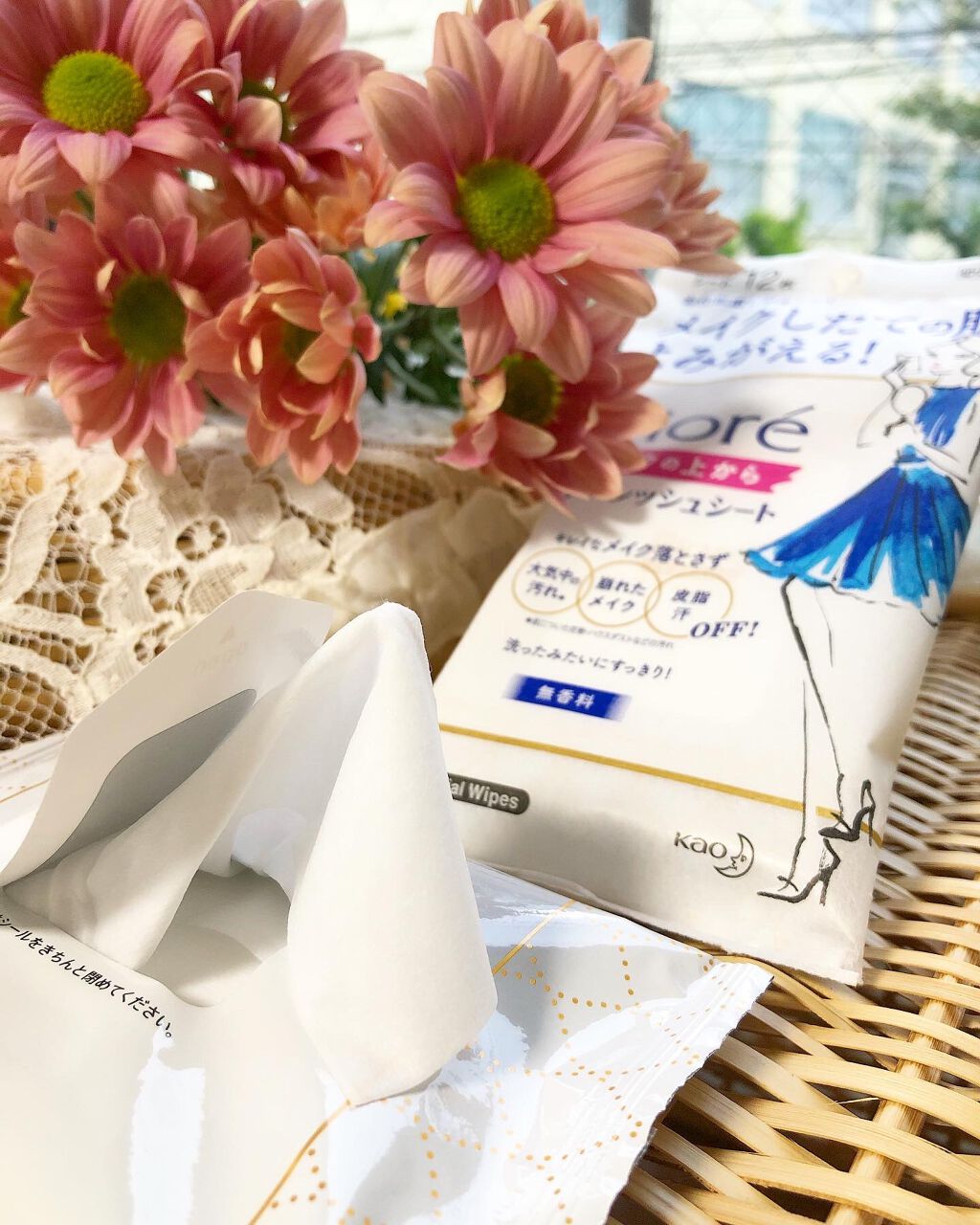 メイクの上からリフレッシュシート/ビオレ/フェイスシートを使ったクチコミ(2枚目)