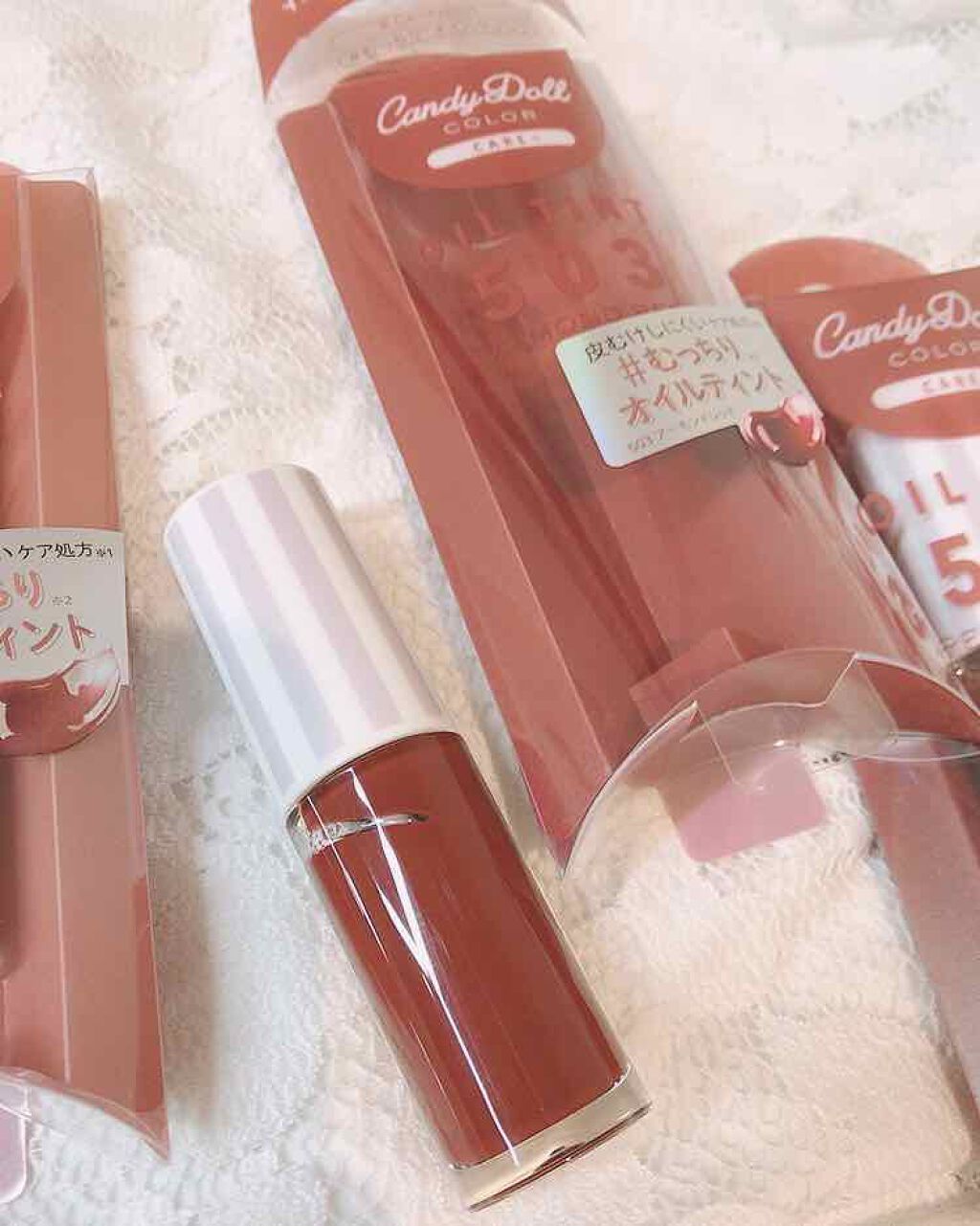 ケアオイルティントリップ/CandyDoll/リップティントを使ったクチコミ(3枚目)