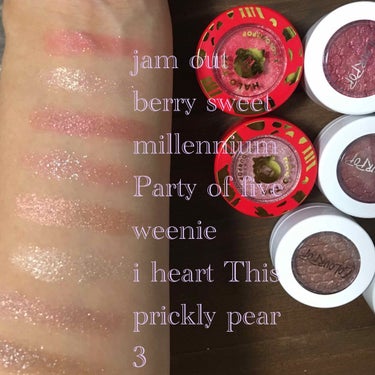 jam out
berry sweet
millennium
Party of five
weenie
i heart This
prickly pear
3
可愛い…箱開けたとき感動する😳✨

個人的