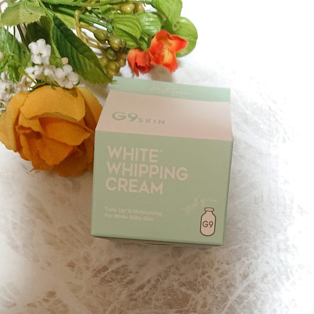 WHITE WHIPPING CREAM(ウユクリーム) ミントグリーン/G9SKIN/化粧下地を使ったクチコミ（1枚目）