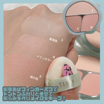 ハイライトシェーディングパレット/TIMAGE/パウダーハイライトを使ったクチコミ(5枚目)