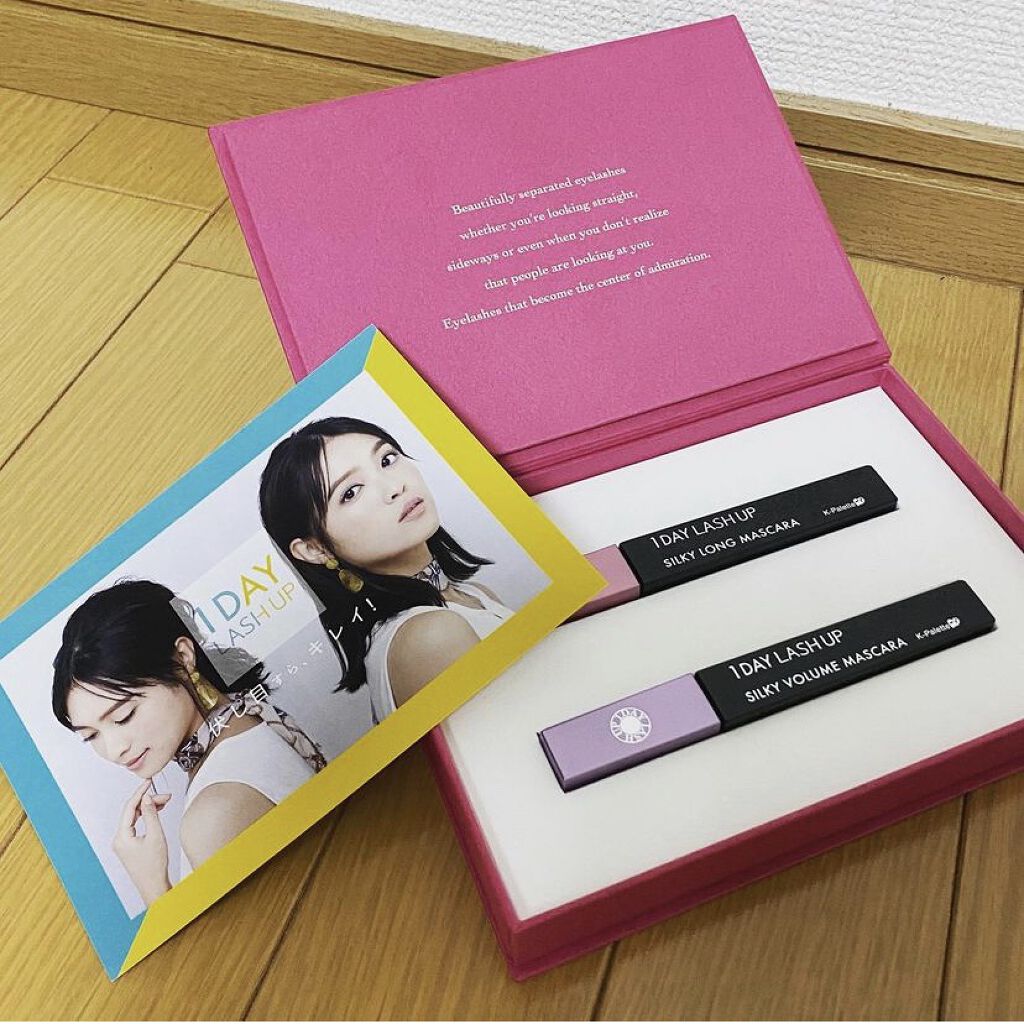  1DAY LASH UP シルキーロングマスカラa/K-パレット/マスカラを使ったクチコミ（1枚目）