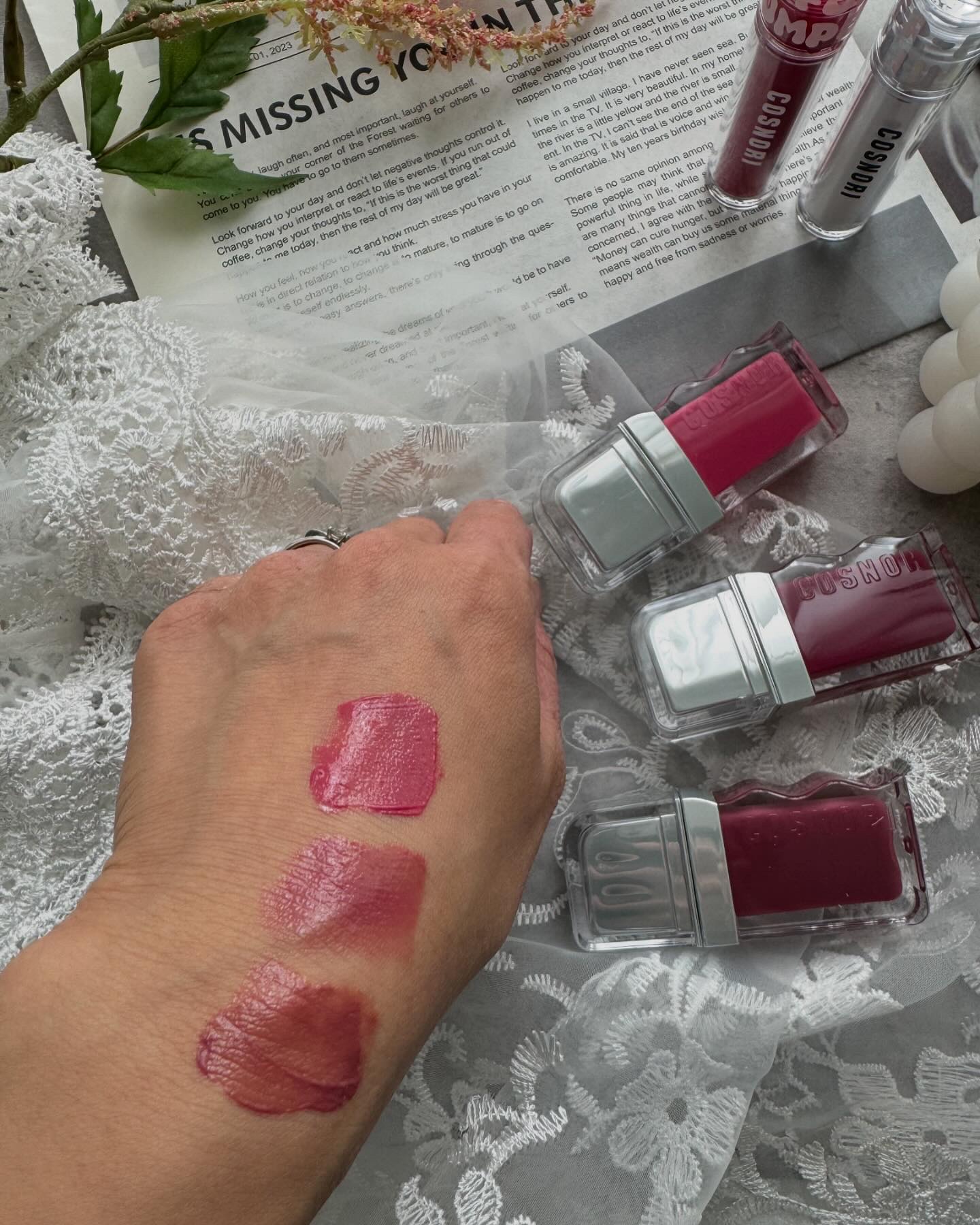 フローウェーブティント/COSNORI/リップティントを使ったクチコミ（3枚目）