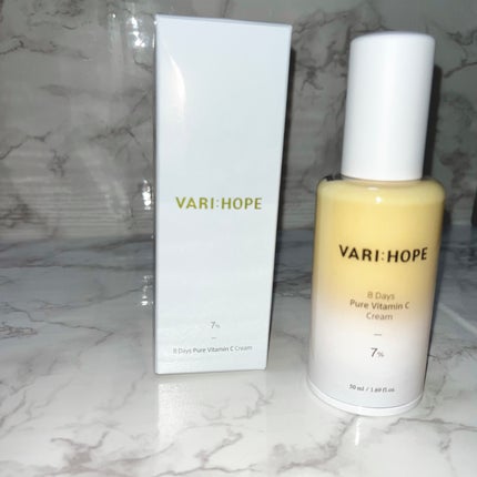 8デイズ ピュアビタミンCクリーム/VARI:HOPE/フェイスクリームを使ったクチコミ(1枚目)
