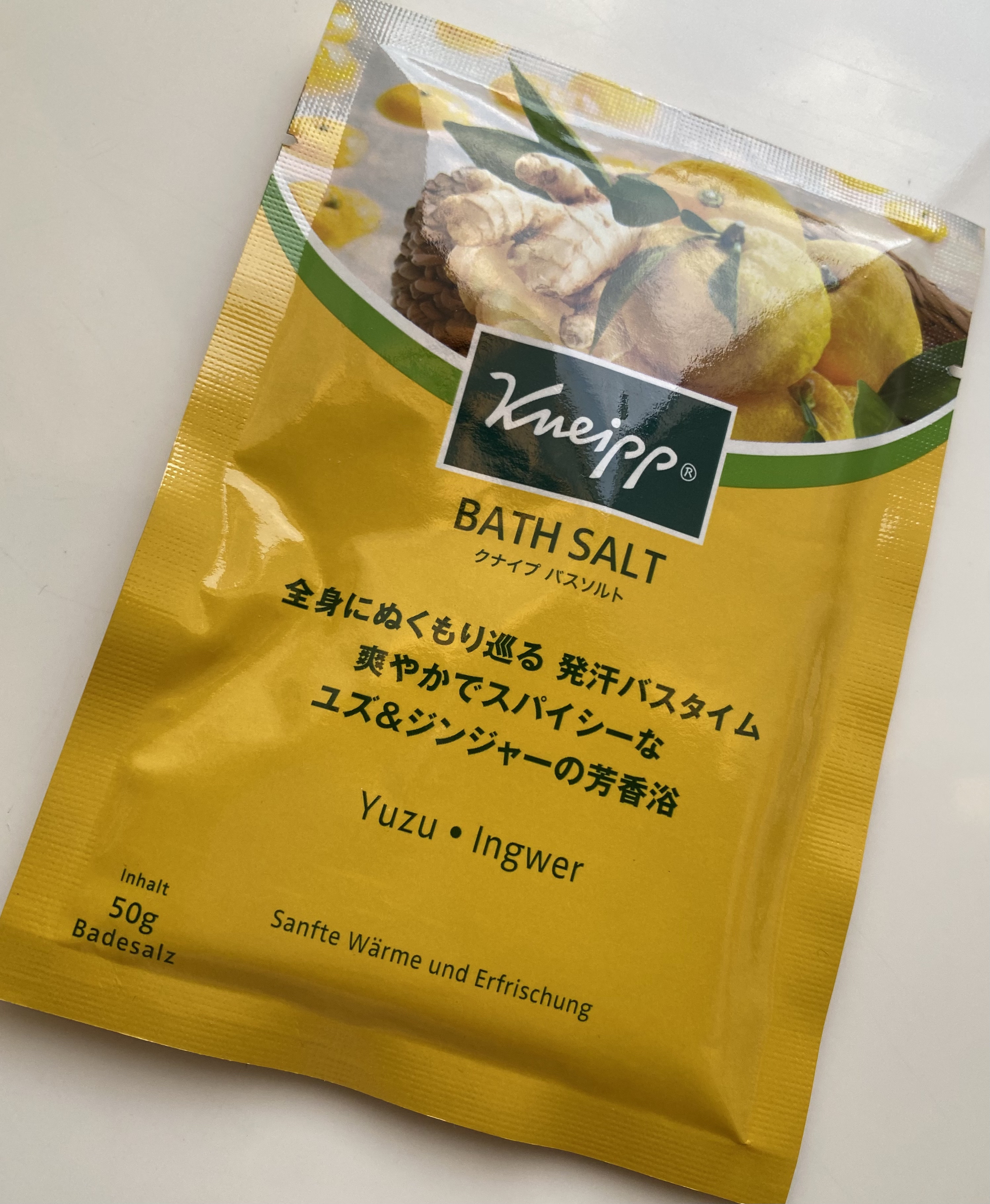 クナイプ バスソルト ユズ＆ジンジャーの香り/クナイプ/無機塩系入浴剤を使ったクチコミ（1枚目）