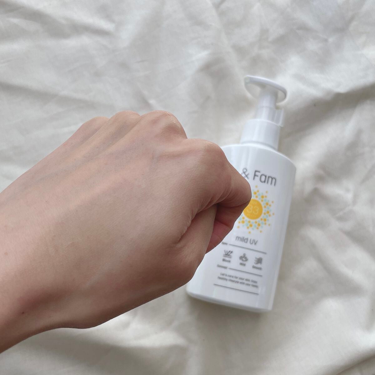 マイルドUV SPF33 PA+++/& Fam/日焼け止めジェルを使ったクチコミ(3枚目)
