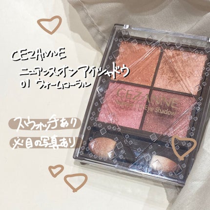 ニュアンスオンアイシャドウ/CEZANNE/アイシャドウパレットを使ったクチコミ(1枚目)
