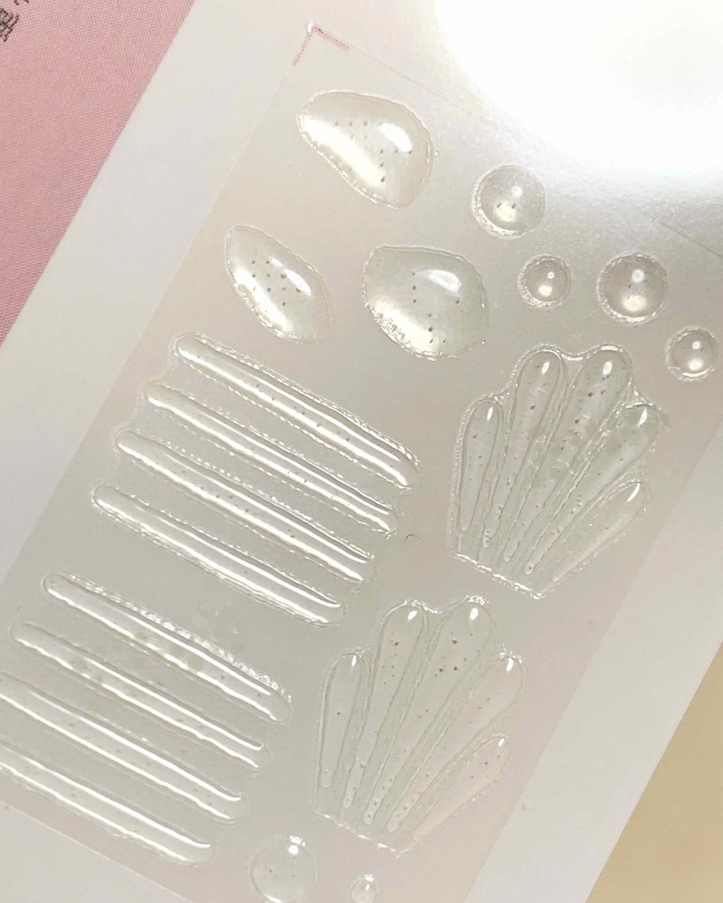 キャンドゥ しずくネイルシールのクチコミ「
キャンドゥ
しずくネイルシール



✔︎マーメイドネイル
　可愛いけど難しいマーメイドネイ.....」（2枚目）