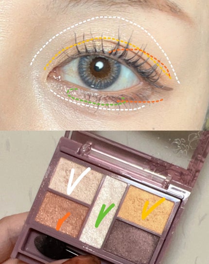 パーフェクトスタイリストアイズ/キャンメイク/アイシャドウパレットを使ったクチコミ(4枚目)