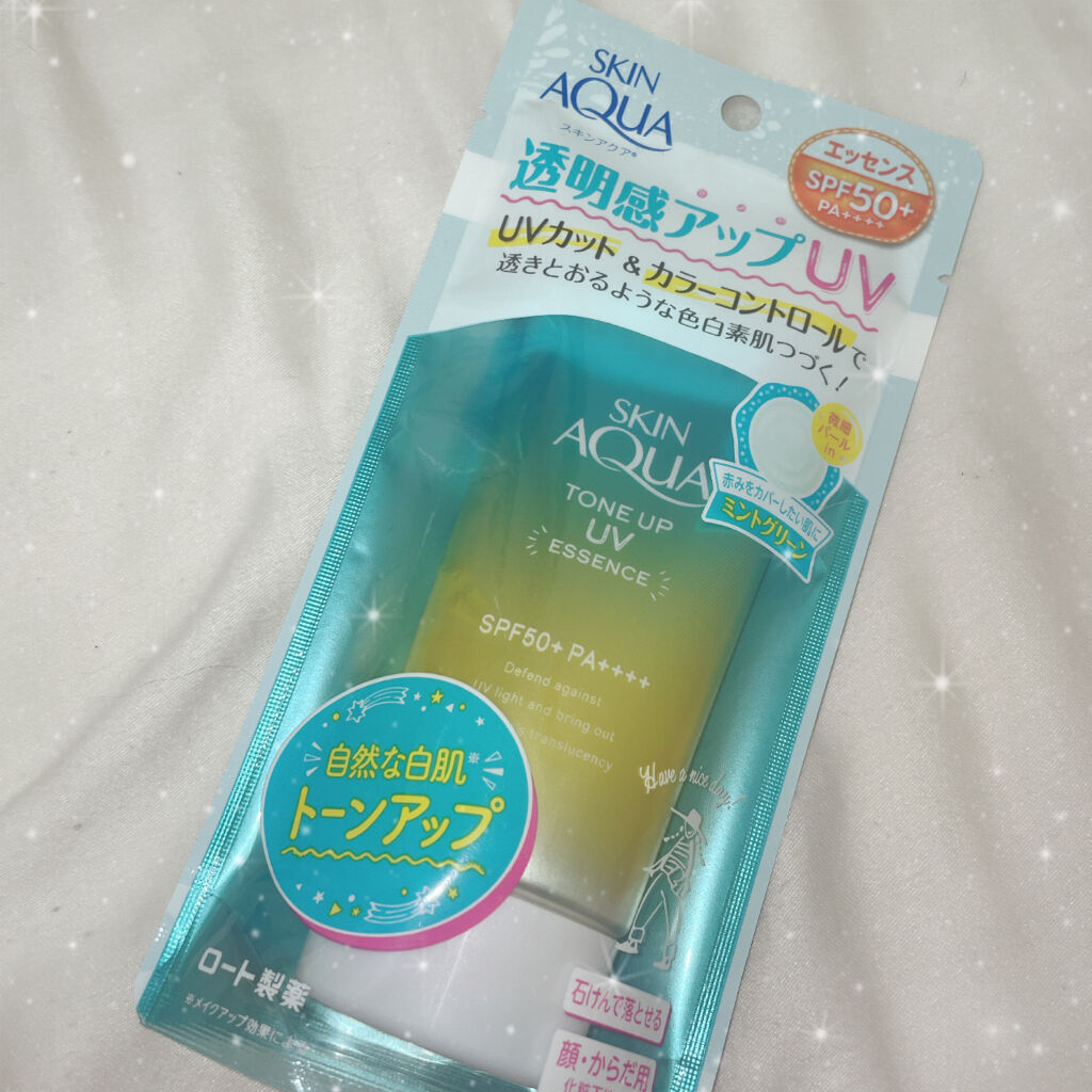 スキンアクア トーンアップUVエッセンス/スキンアクア/日焼け止めクリームを使ったクチコミ（1枚目）