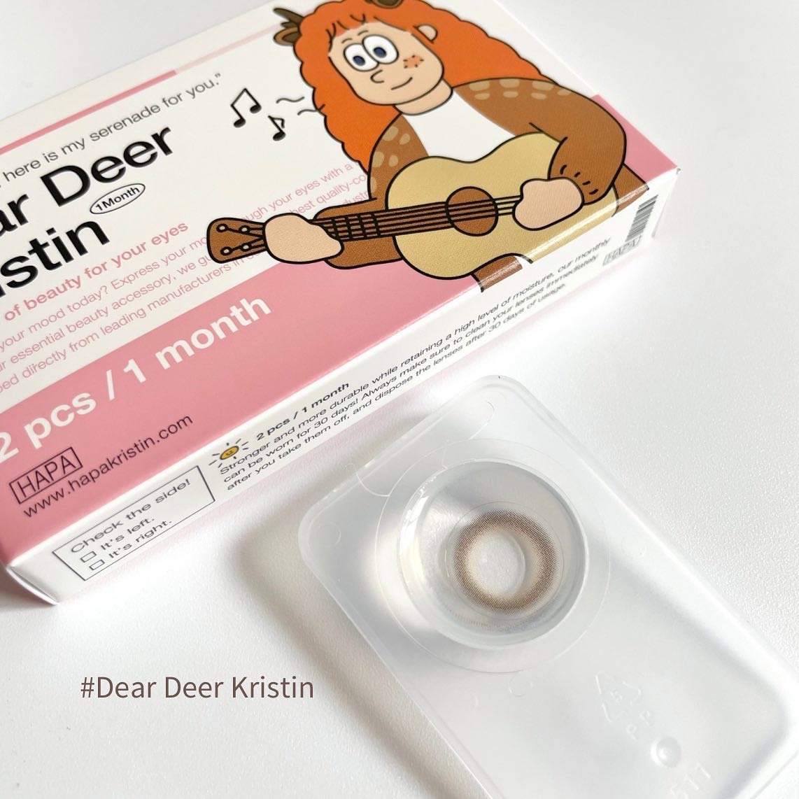 Dear Deer Kristen 1month/Hapa kristin/ワンデー（１DAY）カラコンを使ったクチコミ（2枚目）