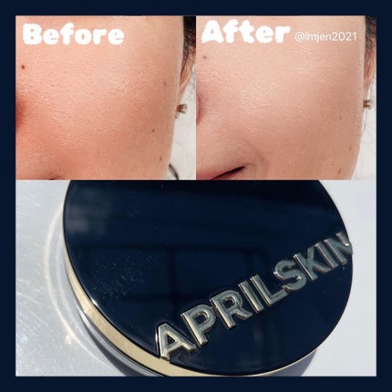 マジックスノークッションブラック 3.0/APRILSKIN/クッションファンデーションを使ったクチコミ(4枚目)