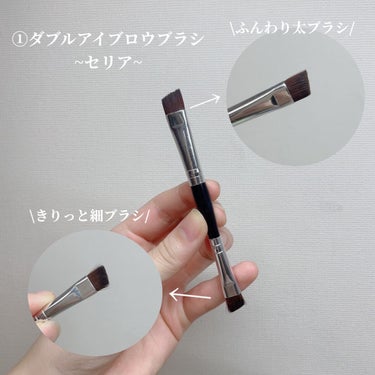 UR GLAM　DUO EYESHADOW BRUSH A（デュオアイシャドウブラシA）/U R GLAM/メイクブラシを使ったクチコミ（2枚目）