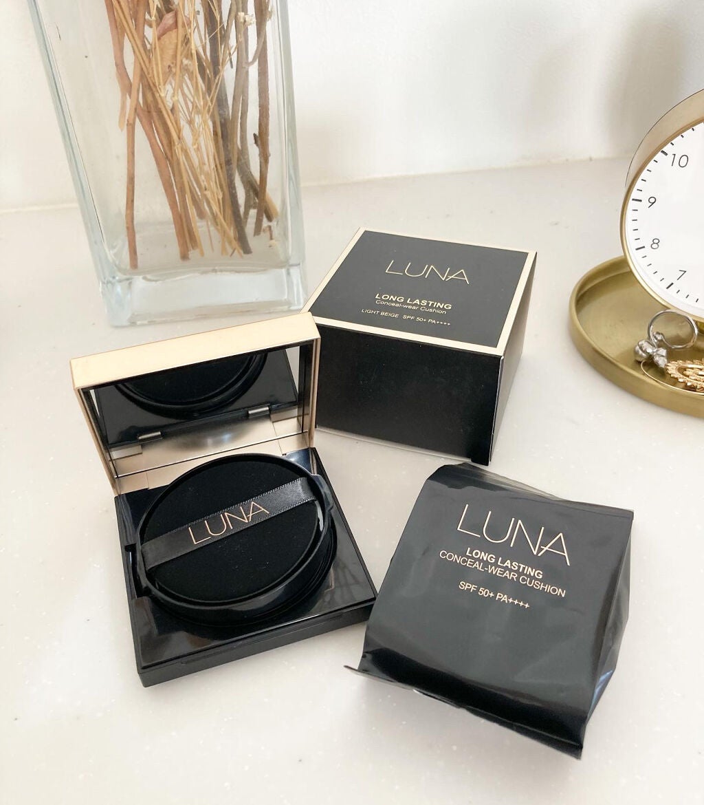 ロングラスティングコンシールウェアクッション/LUNA/クッションファンデーションを使ったクチコミ(1枚目)