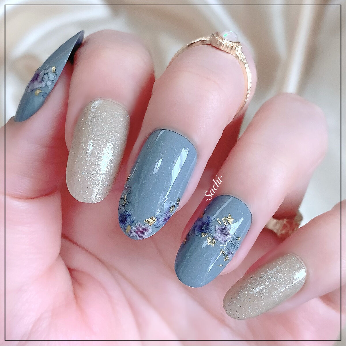 プレイフル アップデートネイル pun-08 シャンパンゴールド/PLAYFUL/オールインワンネイルを使ったクチコミ（2枚目）