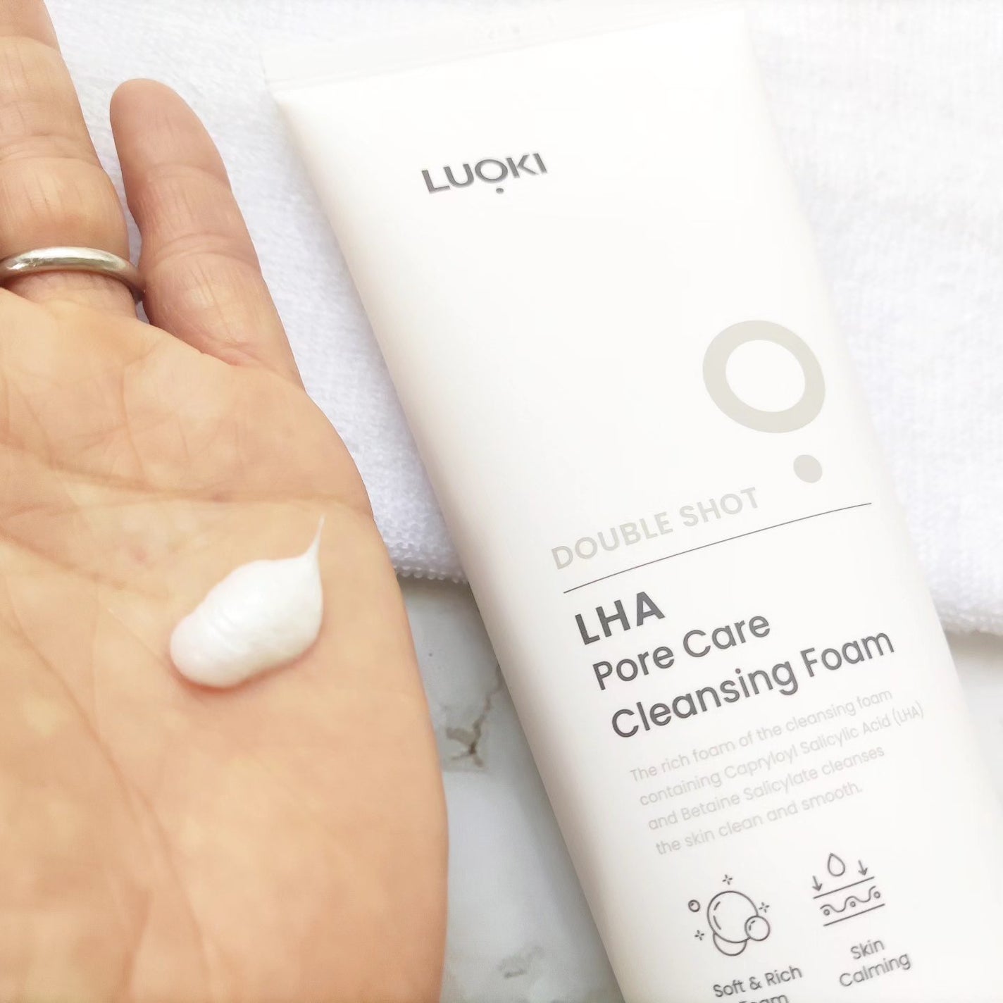 ダブルショットLHA毛穴ケアクレンジングフォーム /LUOKI/クレンジングクリームを使ったクチコミ(4枚目)