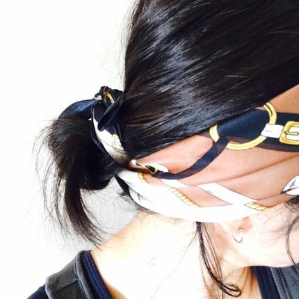 fuuka on LIPS 「#ヘアアレンジ備忘録今年はスカーフが人気でしょうか??GUで購..」(4枚目)