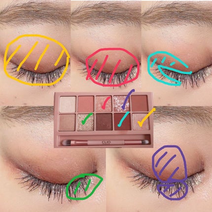 プロ アイ パレット/CLIO/アイシャドウパレットを使ったクチコミ(2枚目)