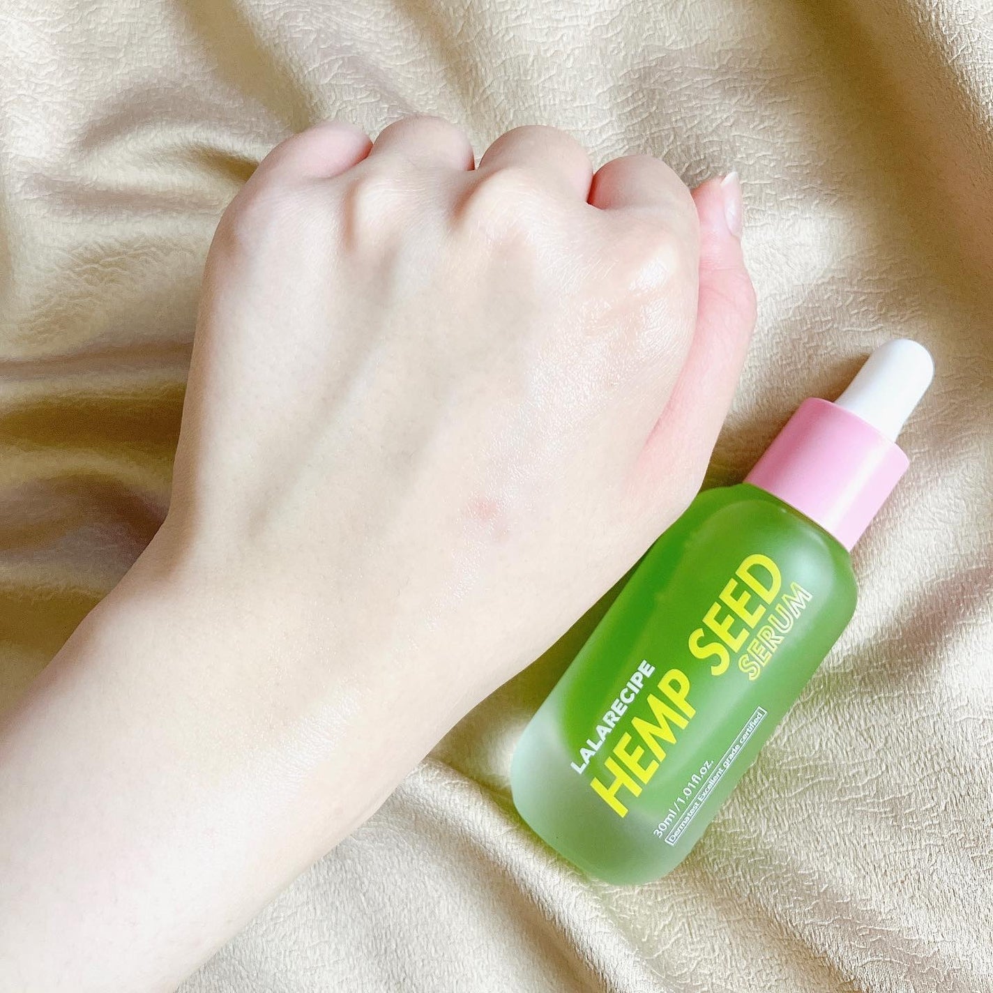 ハンプシード78%ヴィーガンセラム/ララレシピ/美容液を使ったクチコミ(6枚目)