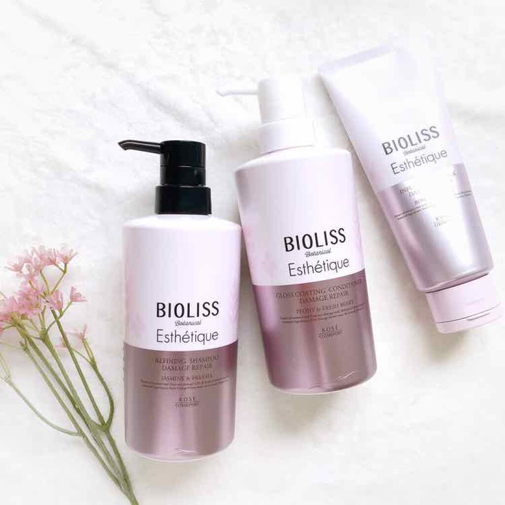 ボタニカル エステティーク リファイニング シャンプー／グロスコーティング コンディショナー(ダメージリペア)/SSビオリス/市販シャンプーを使ったクチコミ（1枚目）