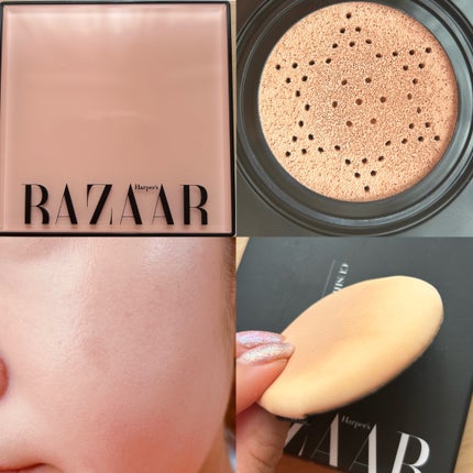 アクア スキン フィット クッション ファンデーション/Harper's BAZAAR Cosmetics/クッションファンデーションを使ったクチコミ(4枚目)