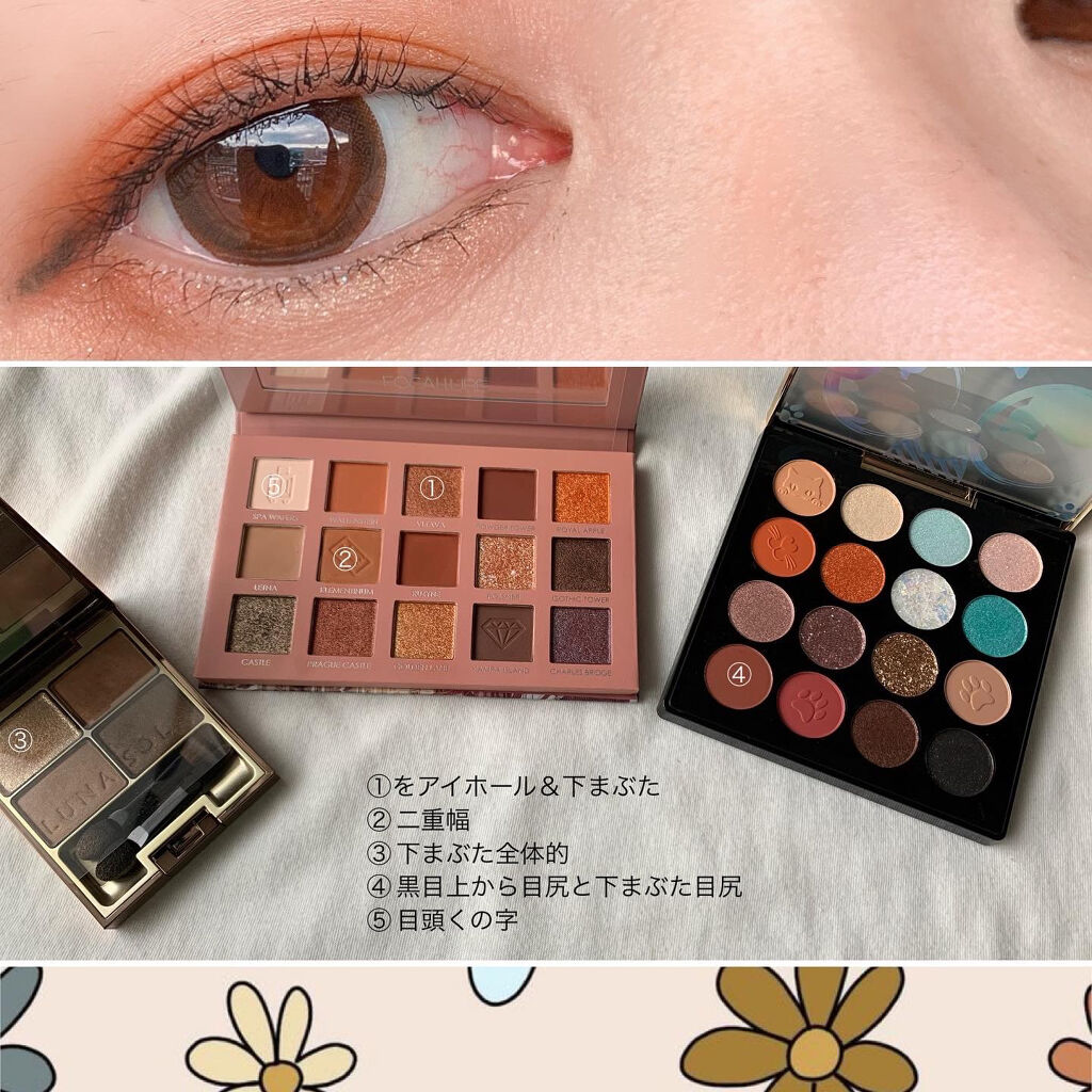 スキンモデリングアイズ/LUNASOL/アイシャドウパレットを使ったクチコミ（2枚目）