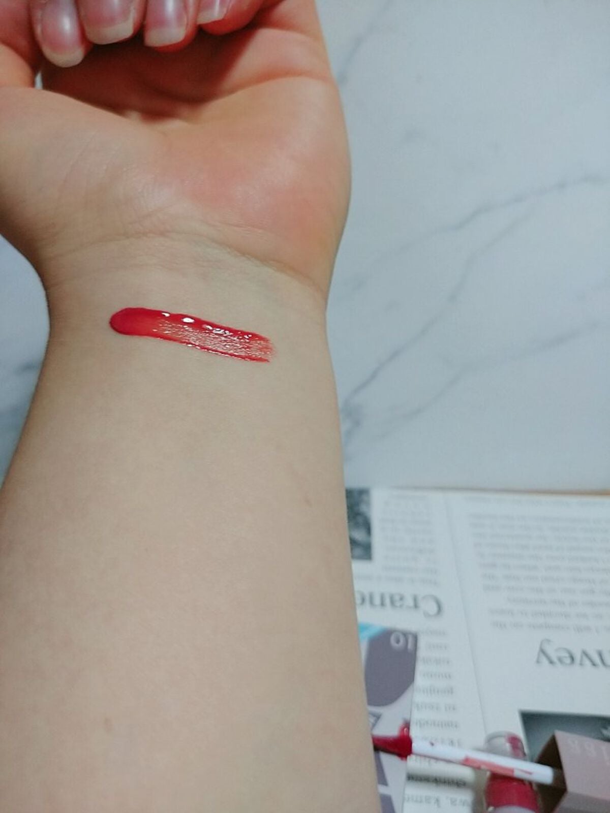 リップアーマーⅩ/KiSS/口紅を使ったクチコミ(2枚目)