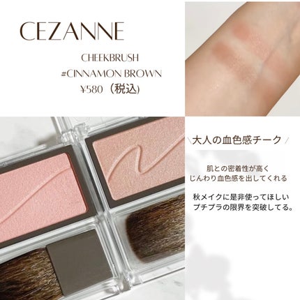 チークブラッシュ/CEZANNE/パウダーチークを使ったクチコミ(1枚目)