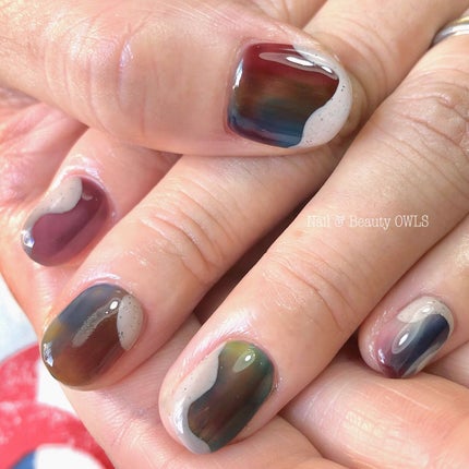 ぴよこれいと あうるす on LIPS 「omniジェルのOMLシリーズ達を使いまして。ラインの砂ジェル..」(4枚目)