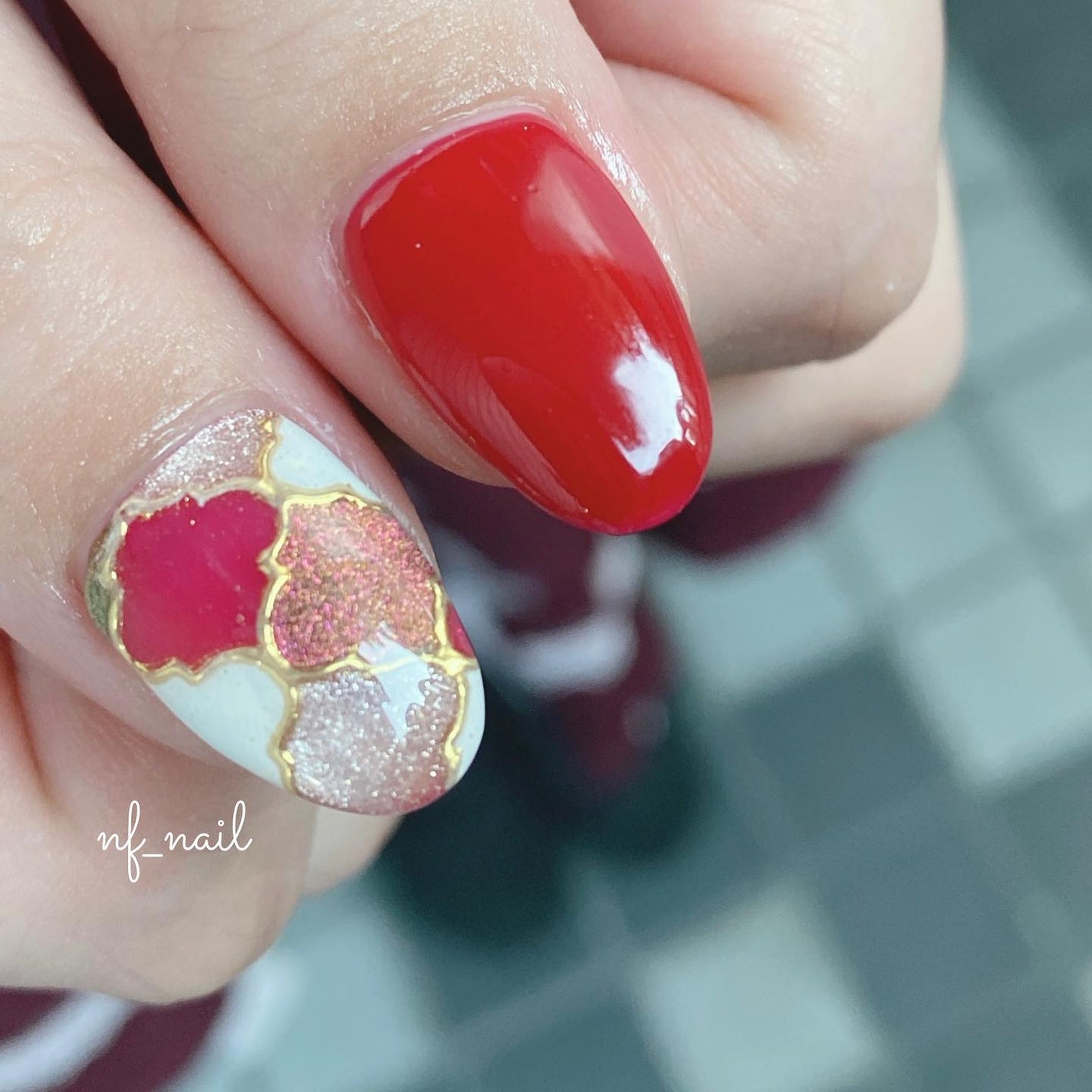 Natsumi◎nailist on LIPS 「.マグネットコラベルタイル⭐️¥9,330.#ネイル#ネイルテ..」(2枚目)