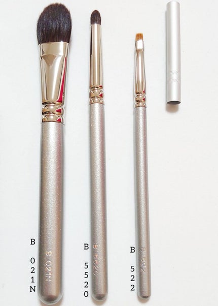 G5521 ハイライト尖り/白鳳堂/メイクブラシを使ったクチコミ(4枚目)