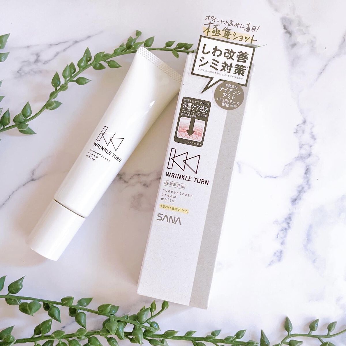 薬用コンセントレートクリーム　ホワイト/サナ　リンクルターン/フェイスクリームを使ったクチコミ（1枚目）