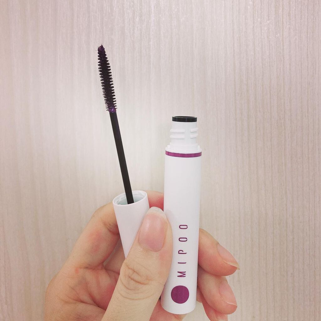 カラーマスカラ/MiPOO/マスカラを使ったクチコミ（3枚目）
