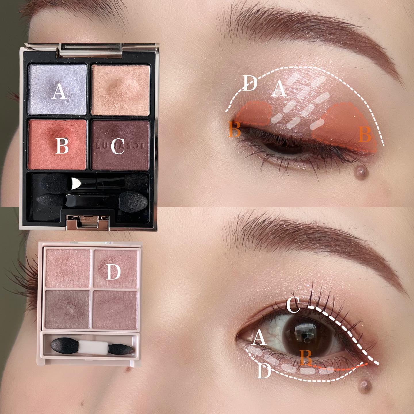 アイカラーレーション 14 Amber Dusk/LUNASOL/アイシャドウパレットを使ったクチコミ（2枚目）