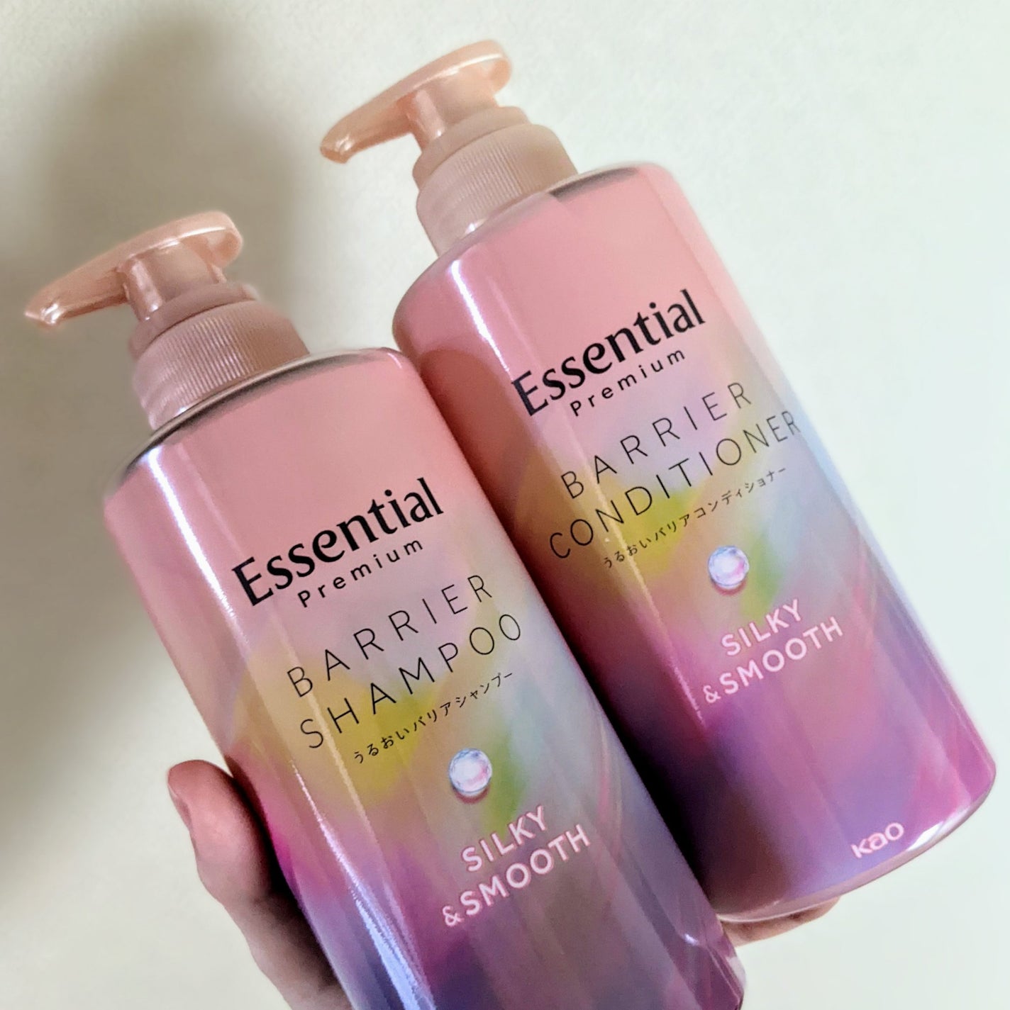 エッセンシャルプレミアム バリアシャンプー・コンディショナー シルキー&スムース/エッセンシャル/市販シャンプーを使ったクチコミ(1枚目)