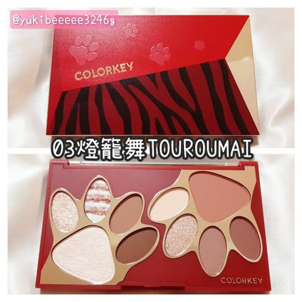 トラ十色アイシャドウパレット/COLORKEY/アイシャドウパレットを使ったクチコミ(5枚目)