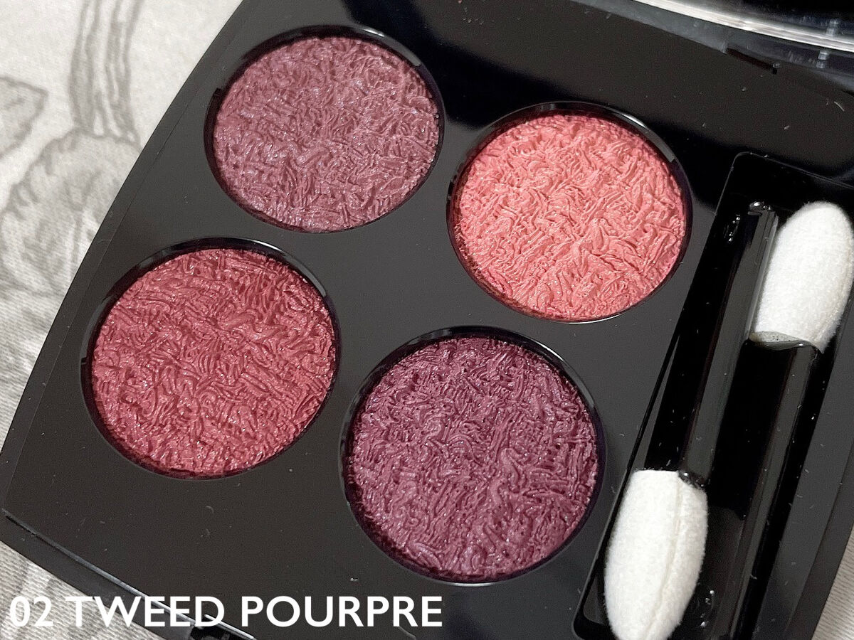 レ キャトル オンブル ツイード 02 ツイード プールプル/CHANEL/アイシャドウパレットを使ったクチコミ（2枚目）