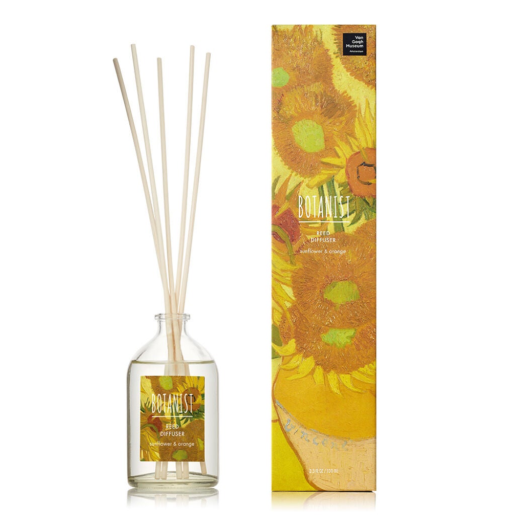 リードディフューザー ゴッホデザイン(サンフラワー&オレンジ) BOTANIST