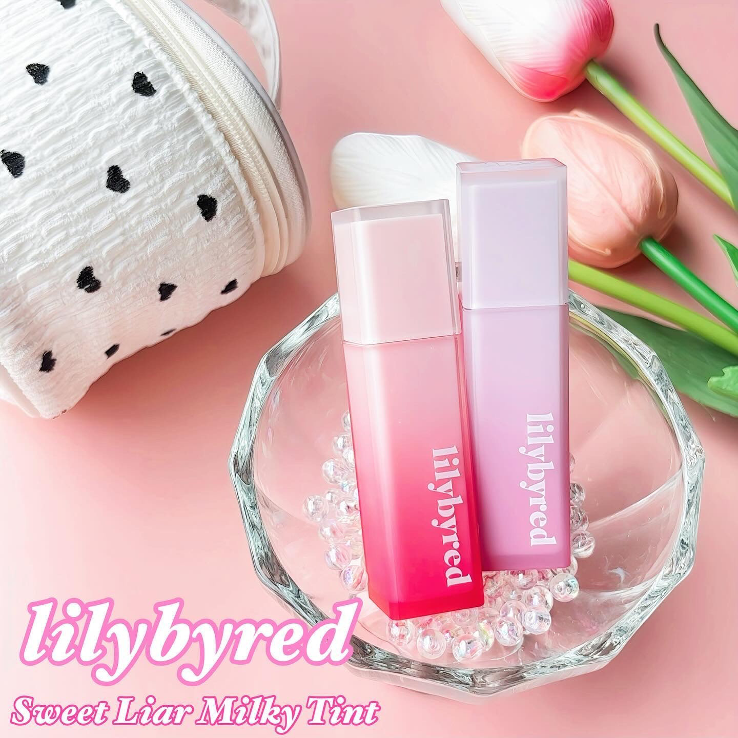 スウィート ライアー ミルキー ティント 05 ハニーグレープフルーツクレープ(Honey Grapefruit Crepe)/lilybyred/口紅を使ったクチコミ（1枚目）