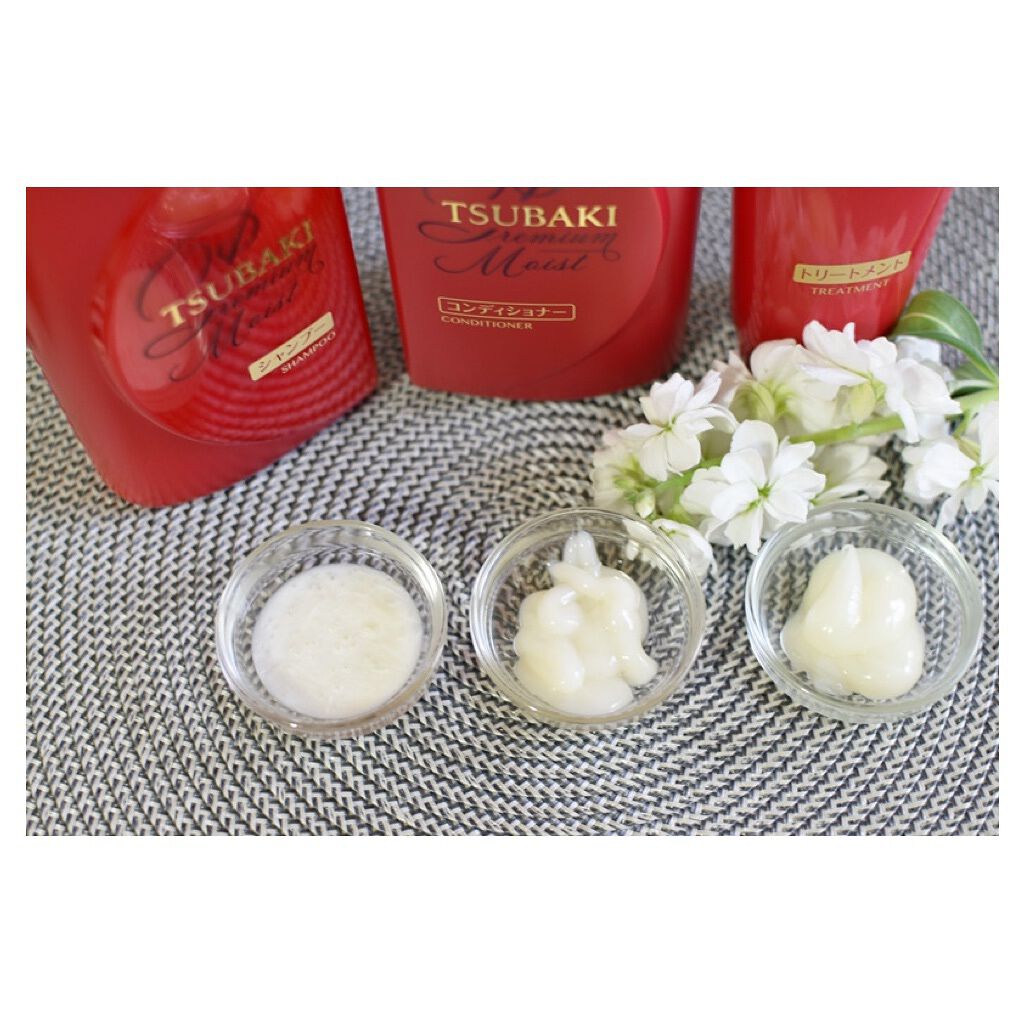 プレミアムモイスト シャンプー／ヘアコンディショナー/TSUBAKI/市販シャンプーを使ったクチコミ（2枚目）
