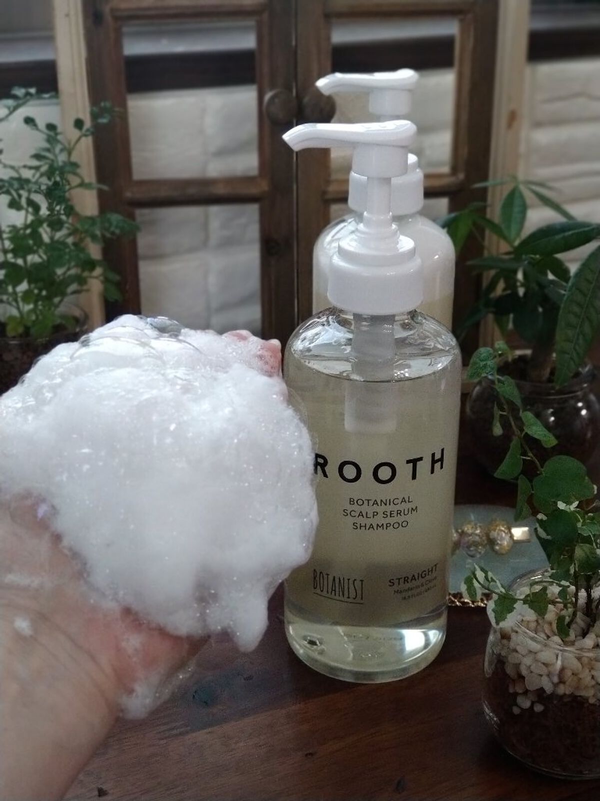 ルース ボタニカルスカルプセラム シャンプー・トリートメント（ストレート）/BOTANIST/市販シャンプーを使ったクチコミ（3枚目）